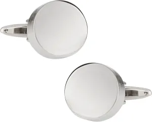 Cuff-Daddy Classic Silver Engravable Cufflinks with Presentation Box