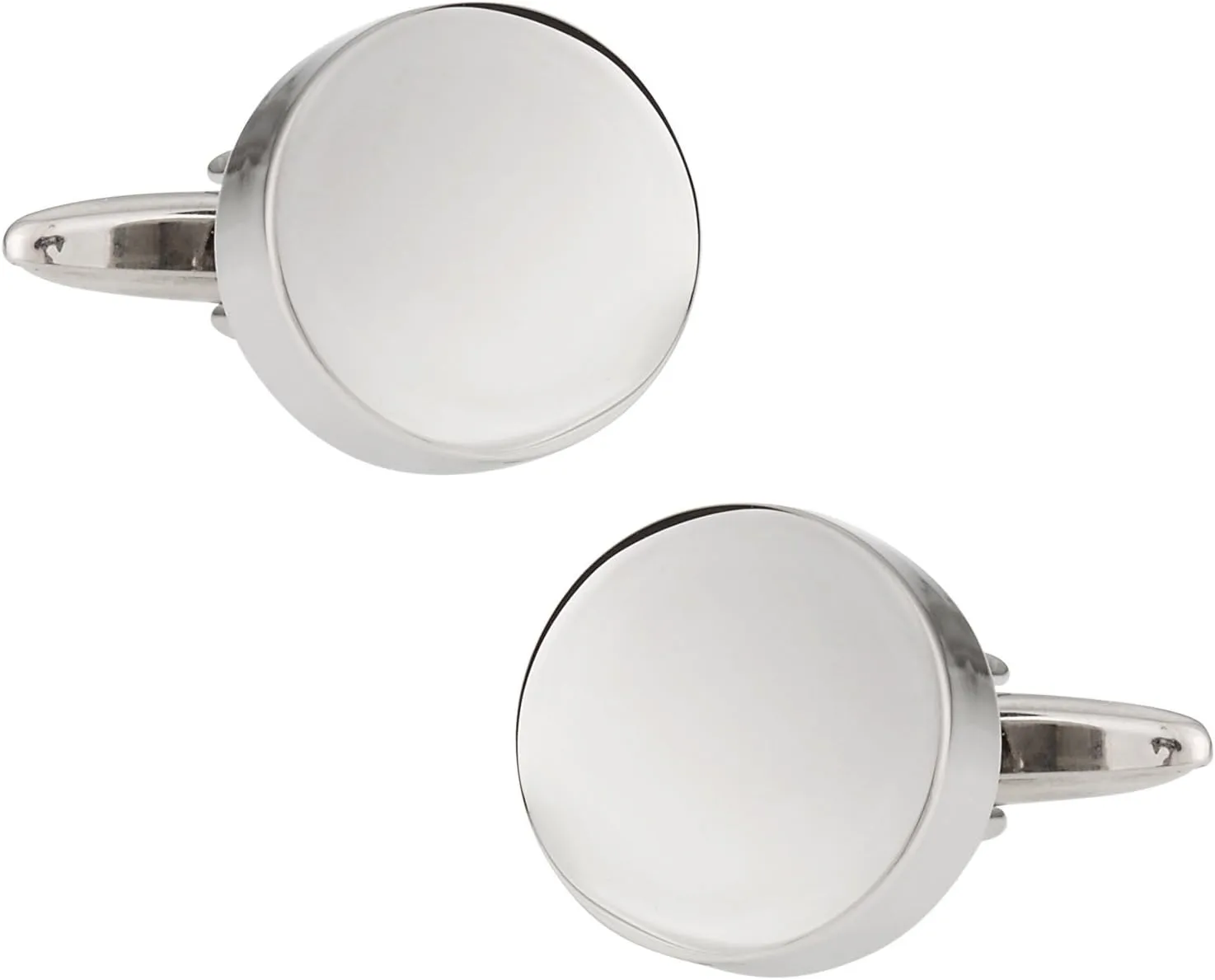 Cuff-Daddy Classic Silver Engravable Cufflinks with Presentation Box