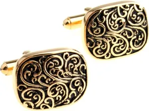Cuff Links Groom, Mens Jewelry Cufflinks Retro Pattern Cufflinks for Men Fun Brass