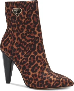 Cufflinks Inc. Women's Luisa Embellished Pointed toe Ankle Boots Medium - Leopard, 7