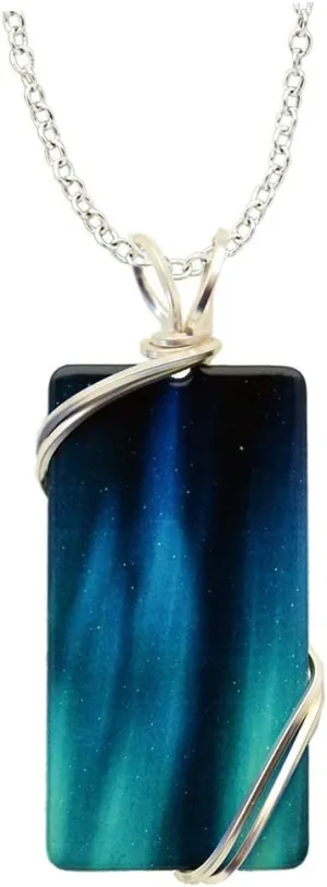 d'ears Aurora Necklace made in the U.S.A, 18" stainless steel chain