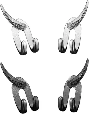 Detachable Dual Stud Earrings for Men New Punk Climber Claw Earrings Black Vintage Cool Cowhorn Gothic Earring Trending Hypoallergenic Fun Jewelry for Men