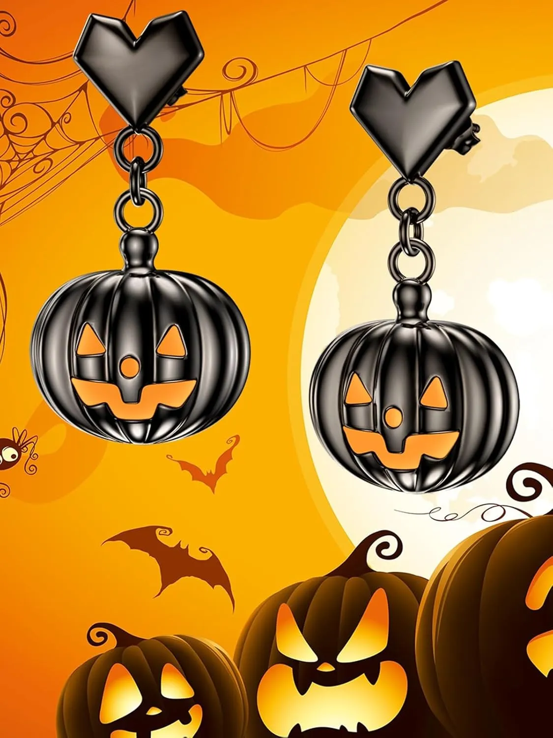 Dorunmo 925 Sterling Silver Halloween Earrings Hypoallergenic Earrings Halloween Jewelry Gifts for Women Girls Her