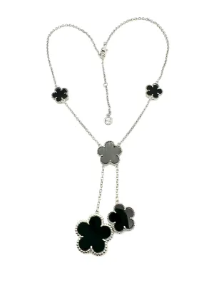 Double Hanging Clover Mother Of Pearl