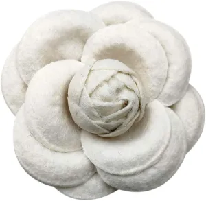 Elegant Fabric Flower Brooch Vintage Bow Floral Pin for Women