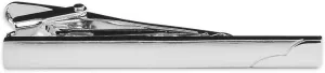 Elegant Wavy Tie Clip - [Silver][2 1/4'' Wide]