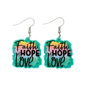 Faith Hope And Love Earrings