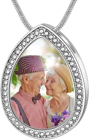 Fanery Sue Urn Necklace for Human Ashes, Personalized Urns Necklaces for Ash Cremation Urn Memorial Keepsake Pendant Jewelry Gifts for Women Men