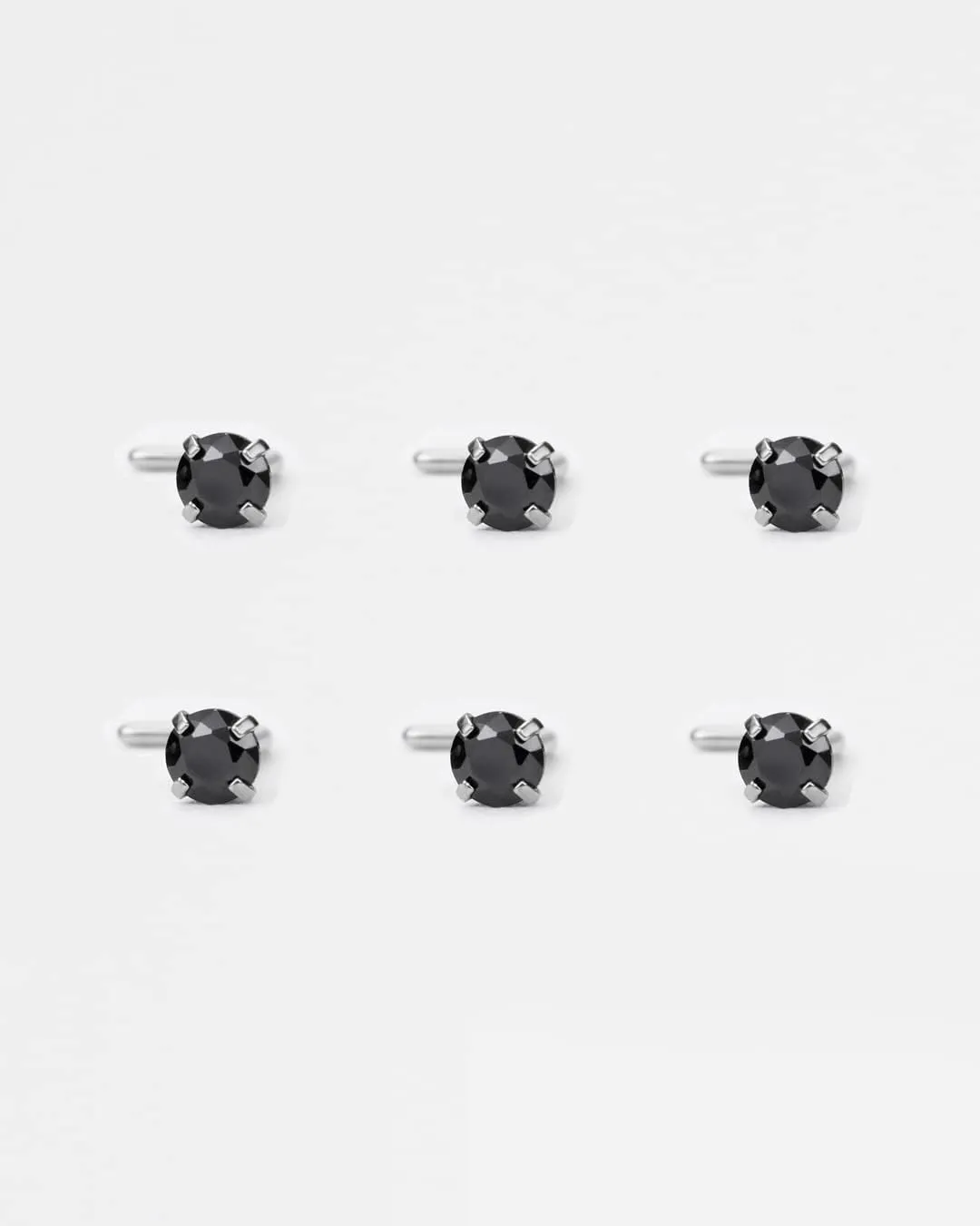 FANSING Nose Studs for Women Men L Shaped Nose Rings Surgical Steel Nostril Piercing Jewelry with Cubic Zirconia End
