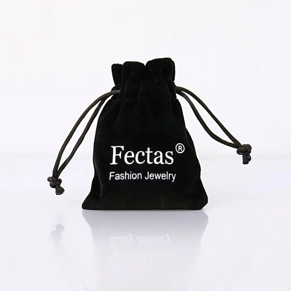 FECTAS Belly Button Ring Dangle 14g Belly Rings Surgical Steel CZ Navel Ring Barbell for Women Body Piercing Jewelry Gold Silver