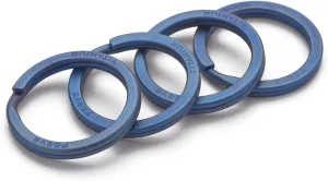 FEGVE Titanium Key Rings Split Rings 4 Packs, Key Rings for Keychains, Keychain Ring for Home Car Keys Organization