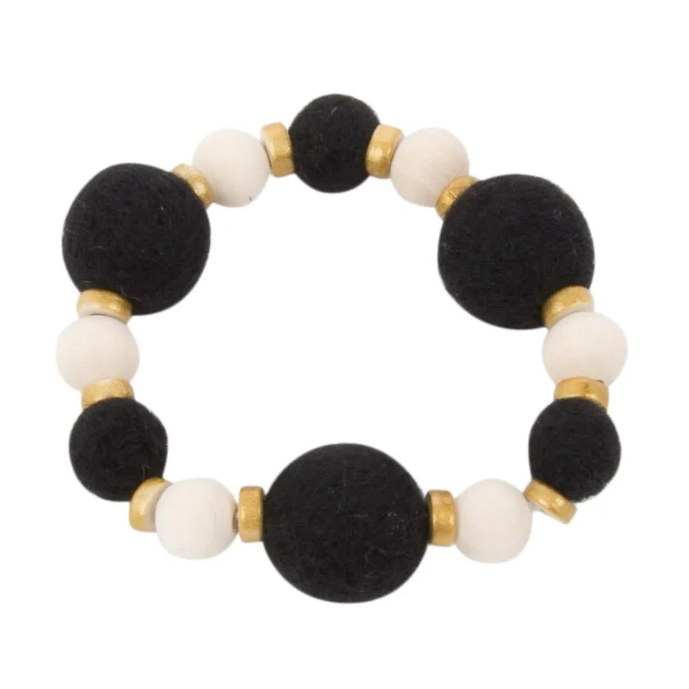 Felt Bead Bracelet
