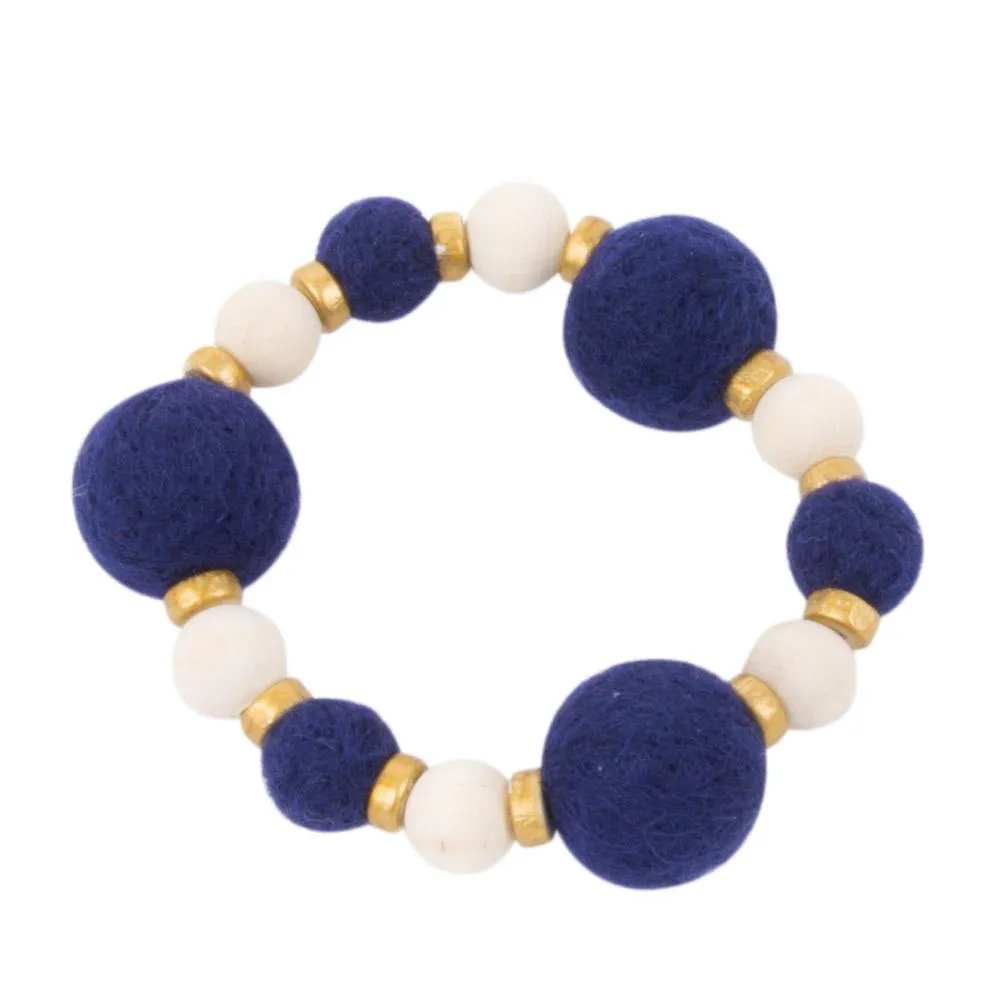 Felt Bead Bracelet