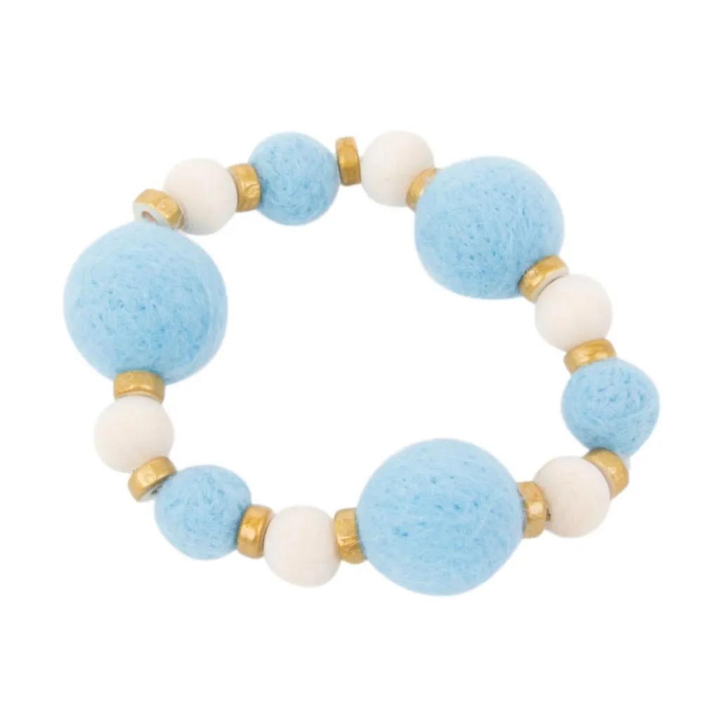 Felt Bead Bracelet