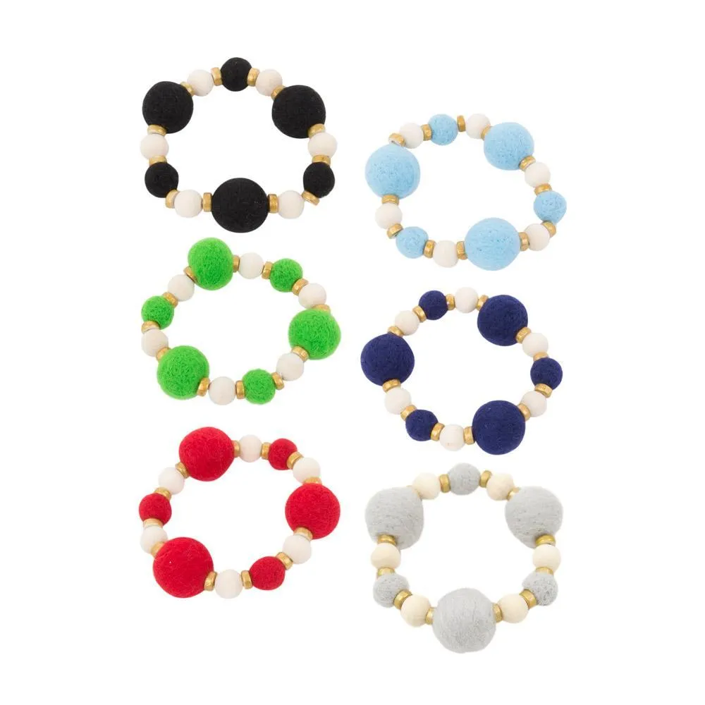 Felt Bead Bracelet