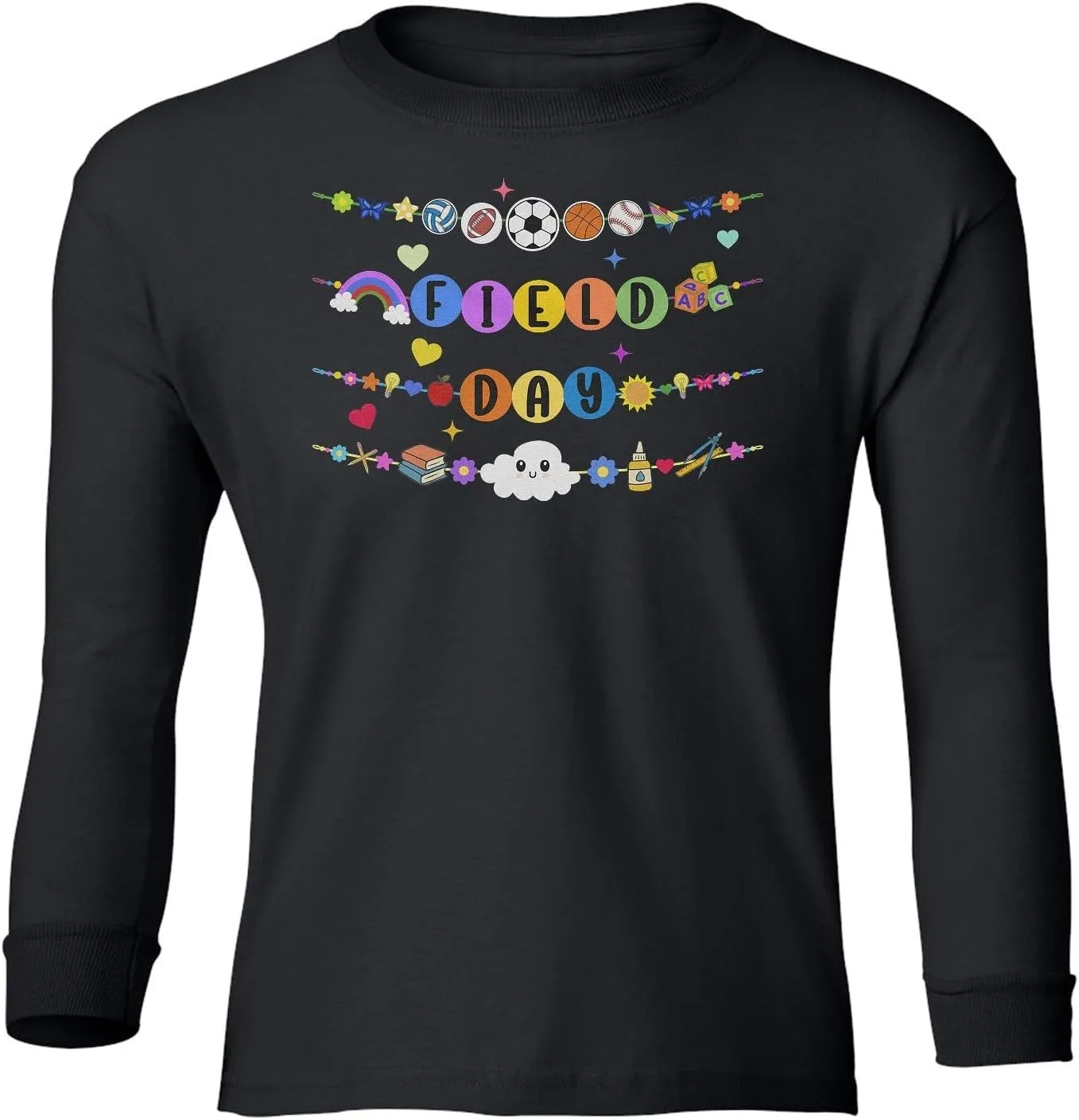 Field Day Friendship Bracelet - Let The Games Begin Youth Long Sleeve T-Shirt