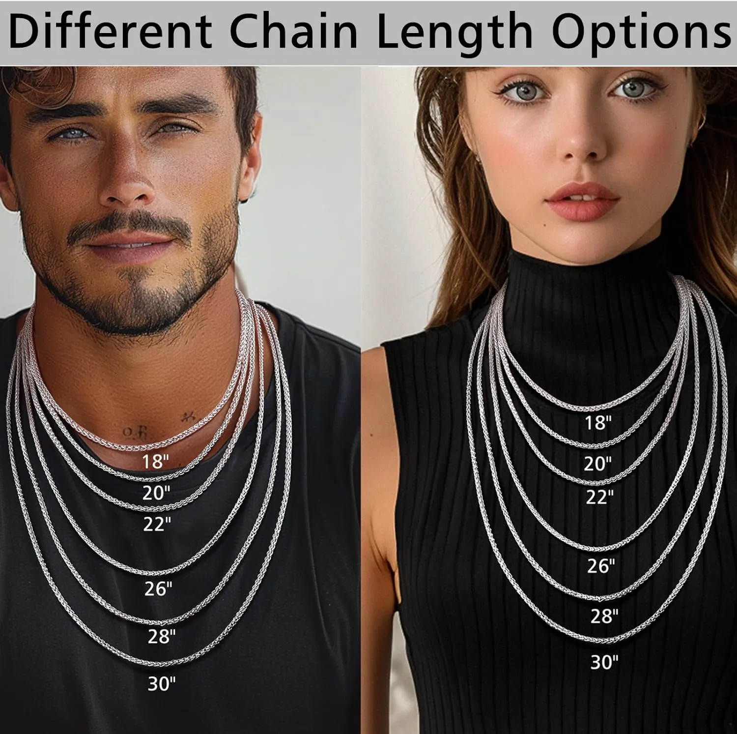 FindChic Customized Heart Photo Necklace Plain/Bling CZ/Rose/Angel Wings/Rotatable 2-Side Picture Pendant Stainless Steel/Gold Plated/Black Valentine's Jewelry Gift for Women Mom Girlfriend  Gift Box