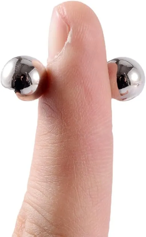 FORUBUS Magnet Balls Nose Studs, Ear Studs, Labret Lip Studs, Stainless Steel Non Piercing Body Jewelry