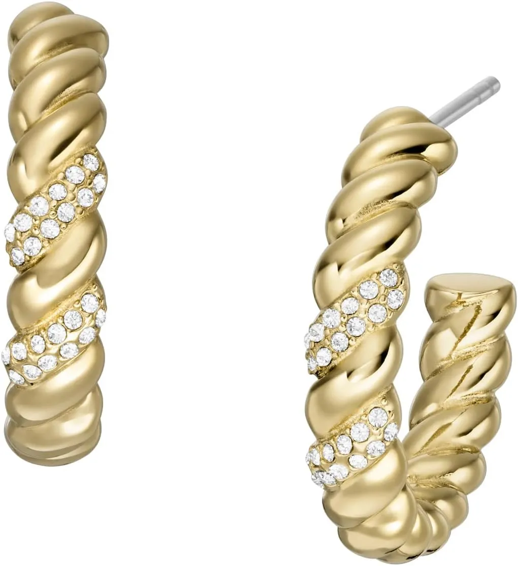 Fossil Women's Stainless Steel Dangle/Drop or Hoop Earrings for Women