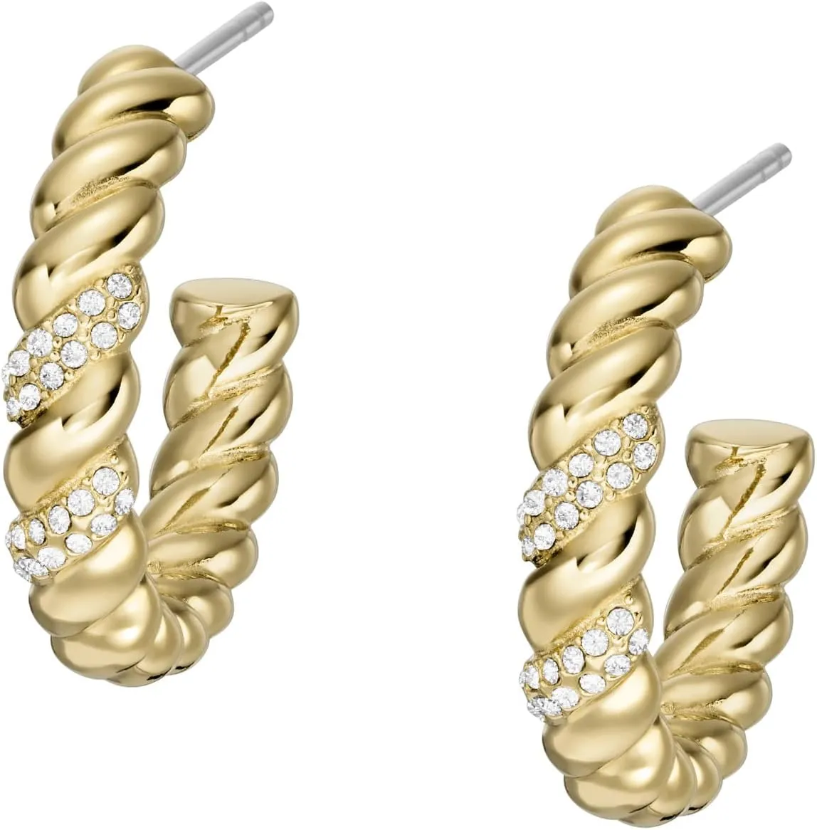 Fossil Women's Stainless Steel Dangle/Drop or Hoop Earrings for Women