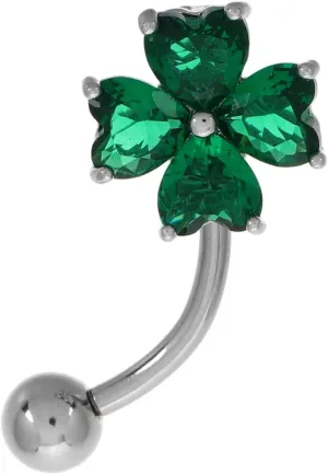 FRCOLOR Dangle Belly Button Ring Elegant Piercing Jewelry with Rhinestones Symbol of Luck and Fortune Comfortable Fit for Stylish Look Accessory for Any Occasion