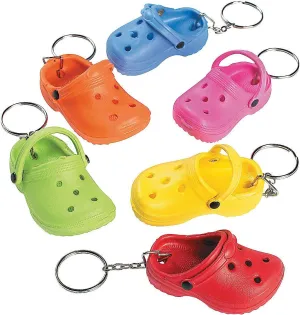 Fun Express Rubber Flipflop Shoe Key Chains - Apparel Accessories - 12 Pieces