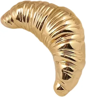 Funny Croissant Brooch Pin - Trendy Croissant Brooch Accessory for Girls, Teens, Women, and Men