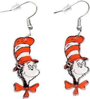 Funny Cute Weird Animal Acrylic Wooden Cat Dog Elephant Drop Dangle Earrings Lovely Pet Creative Cartoon Unique Funny Teacher's Day Back to School Jewelry for Women