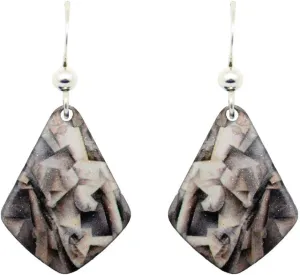Girl with a Mandolin Earrings by d'ears Non-Tarnish Sterling Silver French Hook Ear Wire