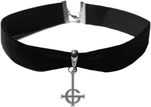 Global Merchandising Services Ghost Classic Grucifix Velvet Choker