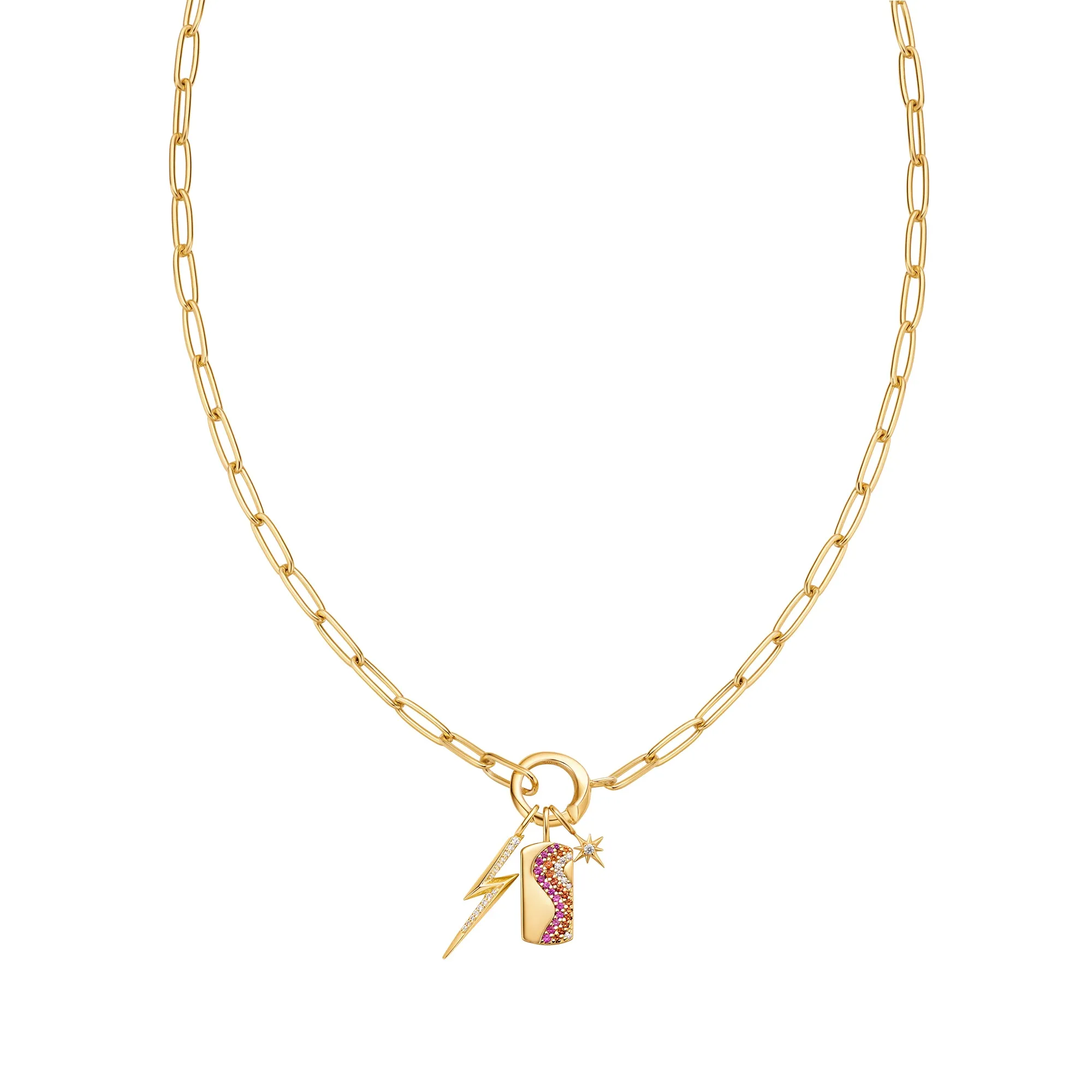 Gold Lightning Charm