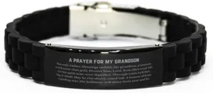 grandson bracelet Gift,A Prayer for My grandson Bracelet,Gift for grandson,grandson Birthday,Christmas Gifts,christian bracelet