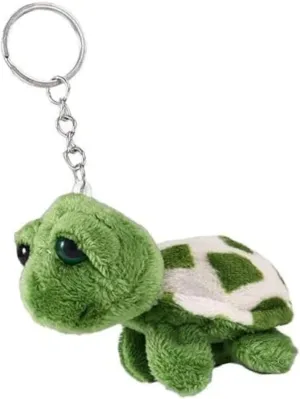 Green Mini Sea Creatures Turtle Doll Keychain Gift Plush Key Ring Cartoon Bag Pendant Auto Animal Keychain Decoration Plush Toys Automobile Keychains Trim Stuffed AnimalsCar Key Chain