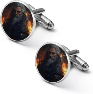 Hades Greek Mythology Fashion Cufflinks For Men Alloy Tuxedo Shirt Cuff Links For Business Wedding Party 1.7cm