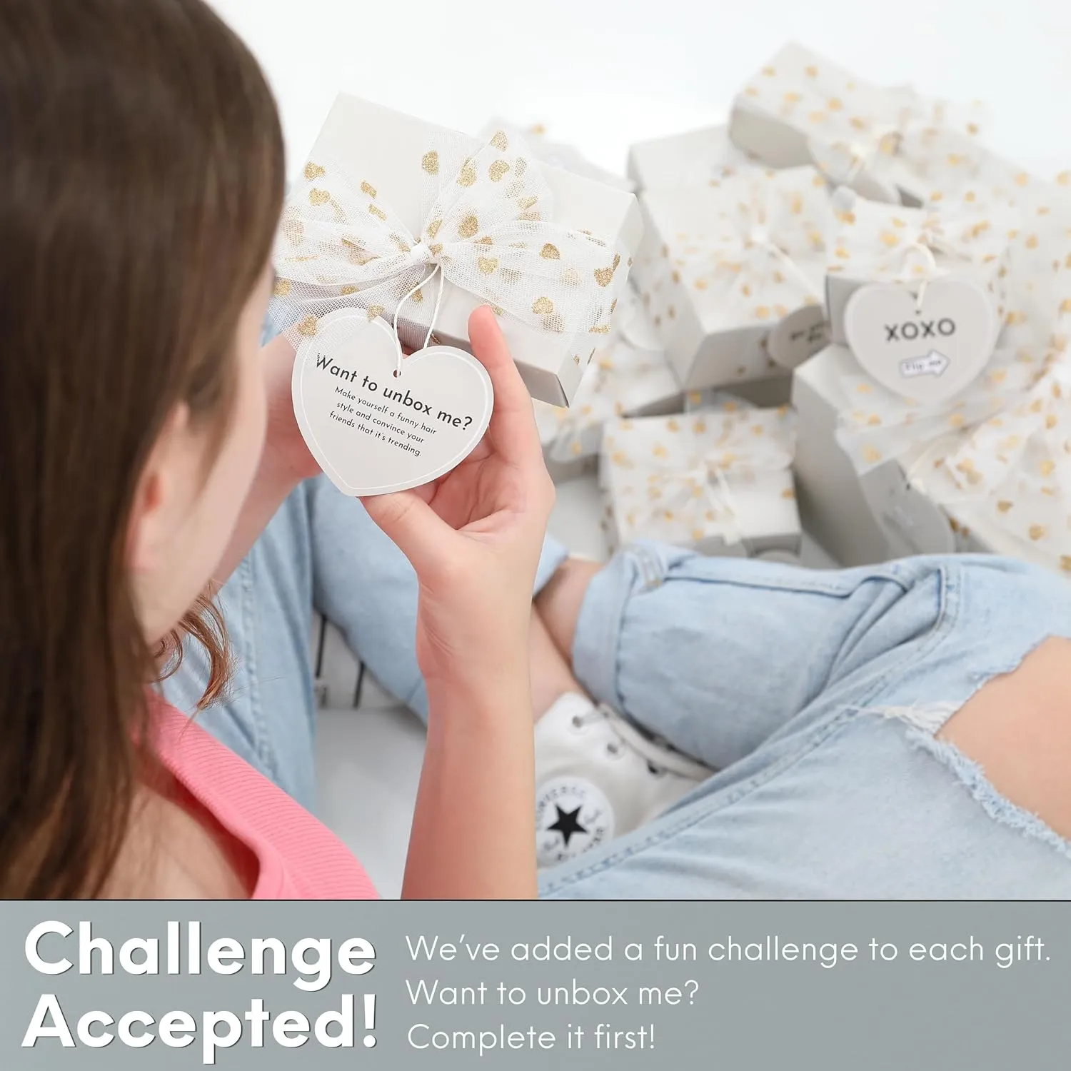 HAPPY LOLLI Gift Basket for Tween & Teen Girls  8 Trendy Gifts with Tasks & Empowering Cards  Great for Birthdays.