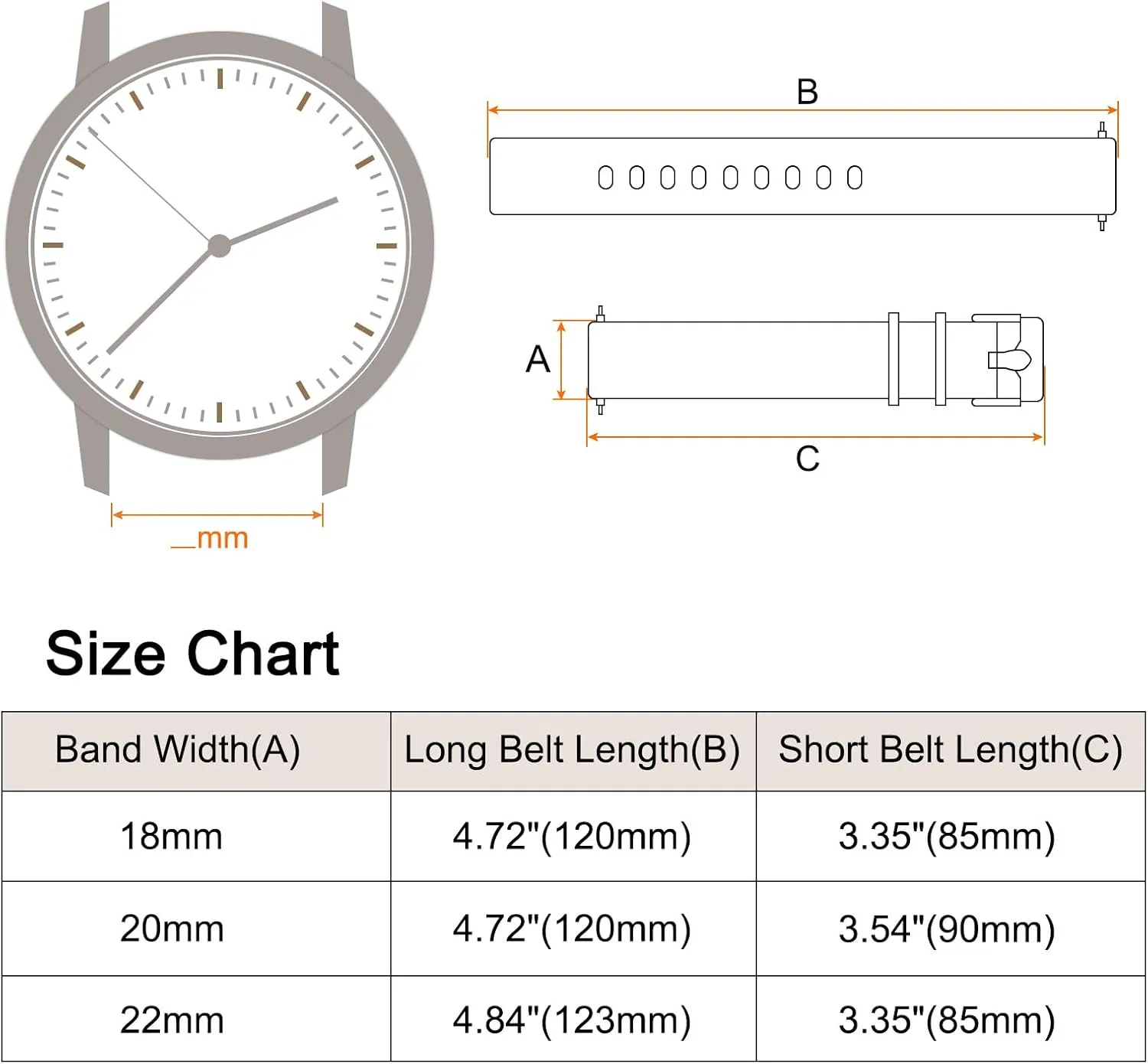 HARFINGTON Silicone Watch Band Quick Release Flexible Soft Rubber Replacement Watch Strap with Stainless Steel Black Clasp for Men Women