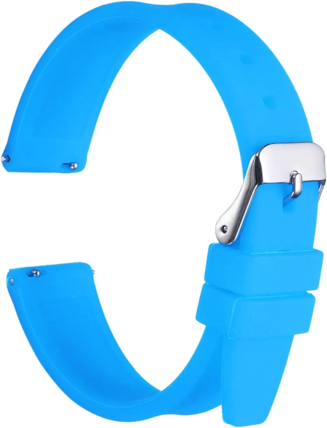 HARFINGTON Silicone Watch Band Quick Release Flexible Soft Rubber Watch Strap with Stainless Steel Clasp Replacement Wristband for Men Women