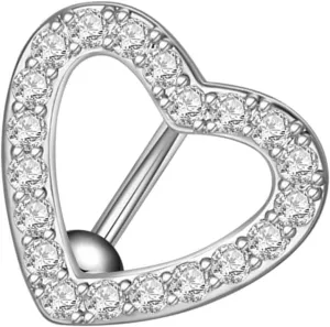 Heart Shape Zircon Belly Button Ring Navel Ring Body Piercing Jewelry for Women Elegant Body Decoration 2685