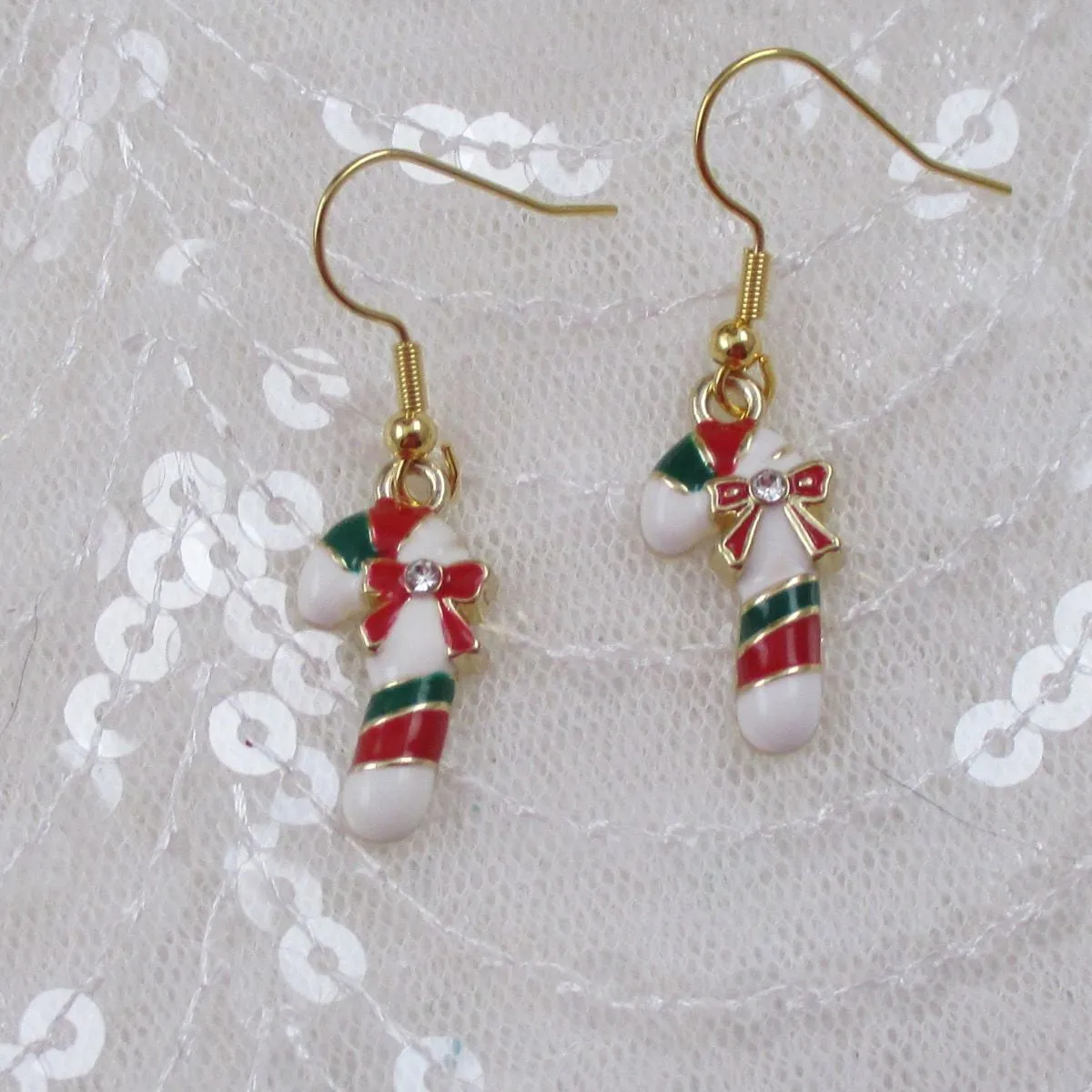 Holiday Charm Gold Earrings