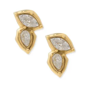 Holly 2 Stone Stud WATER RESISTANT