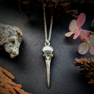 Hummingbird Skull Necklace
