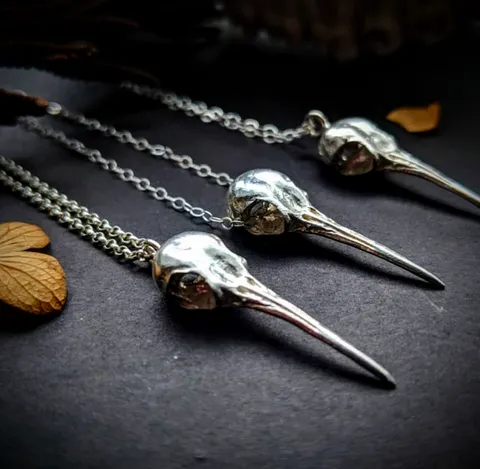 Hummingbird Skull Necklace
