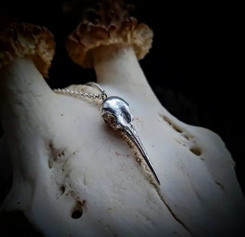 Hummingbird Skull Necklace