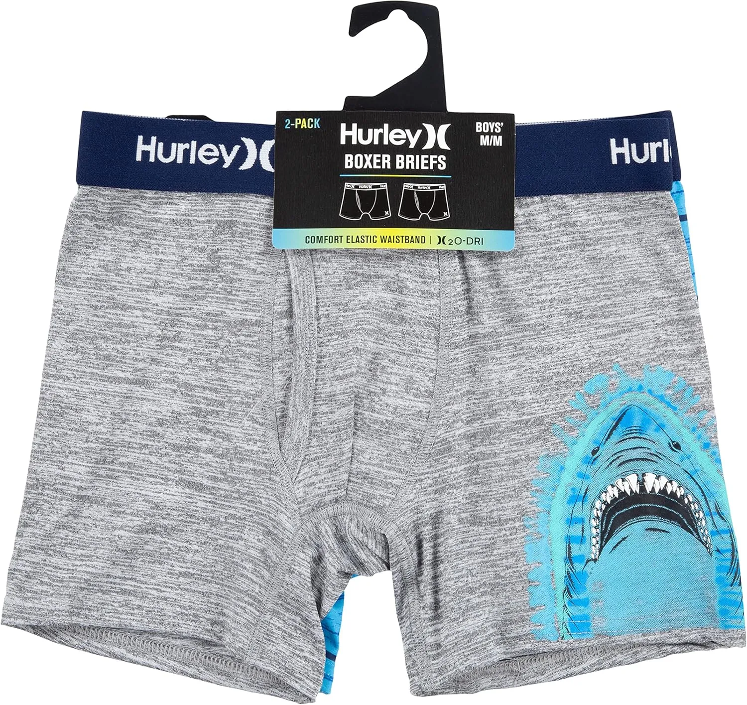 Hurley Boys' Classic Boxer Briefs (2-Pack)