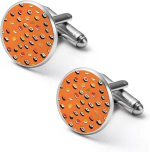 Japanese Sushi Fashion Cufflinks For Men Alloy Tuxedo Shirt Cuff Links For Business Wedding Party 1.7cm