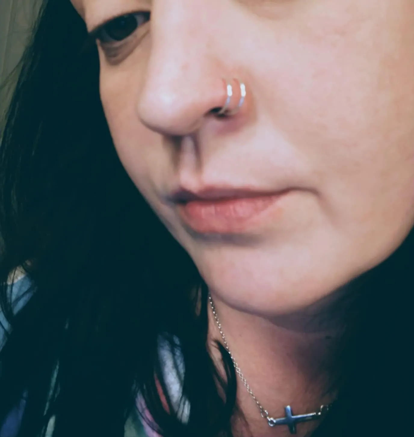 JFORYOU 20G Nose Studs Nose Rings Hoop Surgical Steel CZ Opal Nose Rings Piercings Hoop Jewelry Various Style and Color