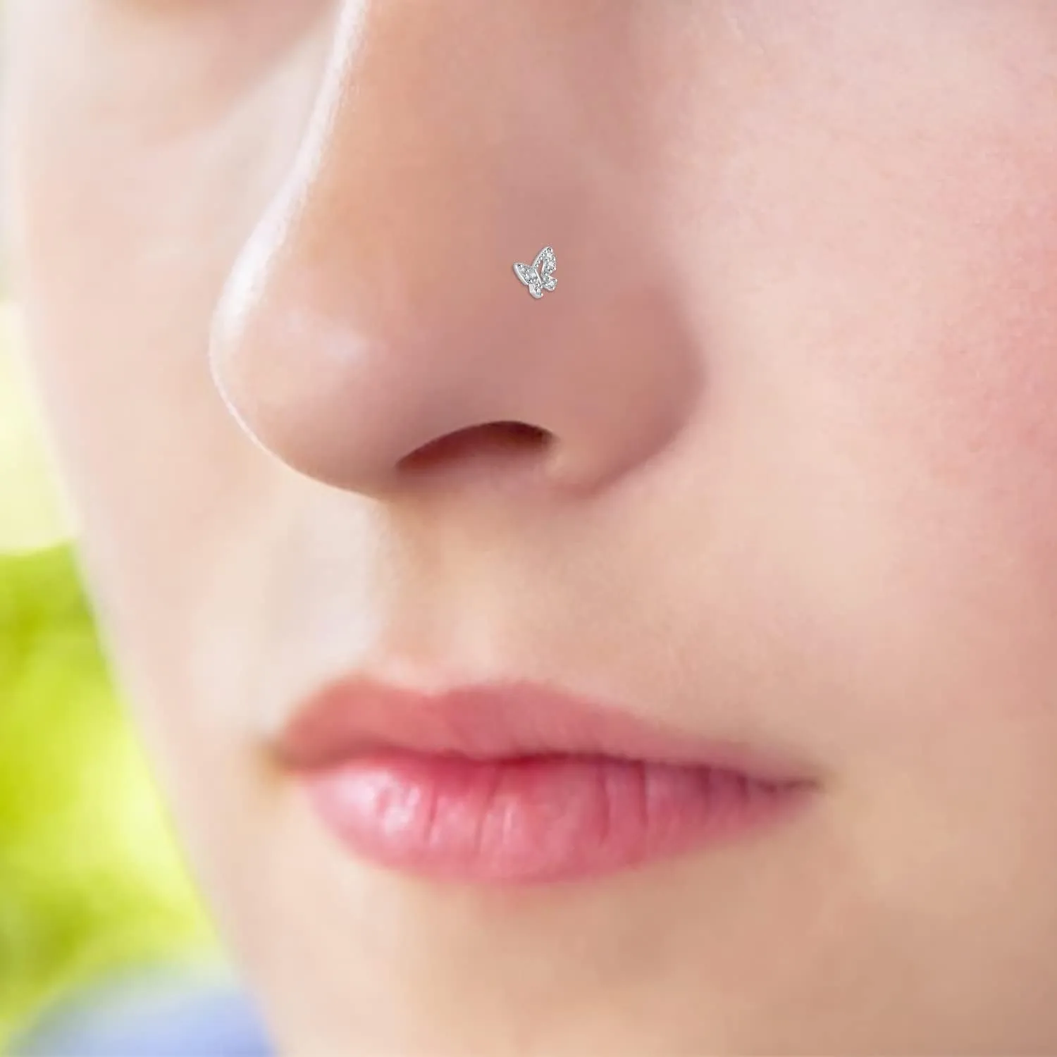 JFORYOU 20G Nose Studs Nose Rings Hoop Surgical Steel CZ Opal Nose Rings Piercings Hoop Jewelry Various Style and Color