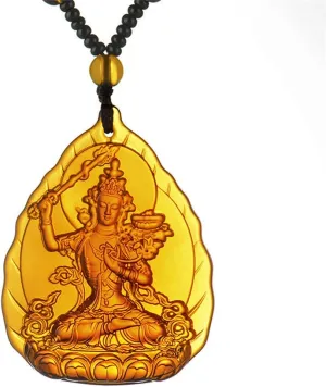 JILIYUPA Buddha Necklace Jade Buddha Pendant with 14K Gold Plated Chain Cubic Zirconia Buddah Necklaces for Women Men Teen Mother