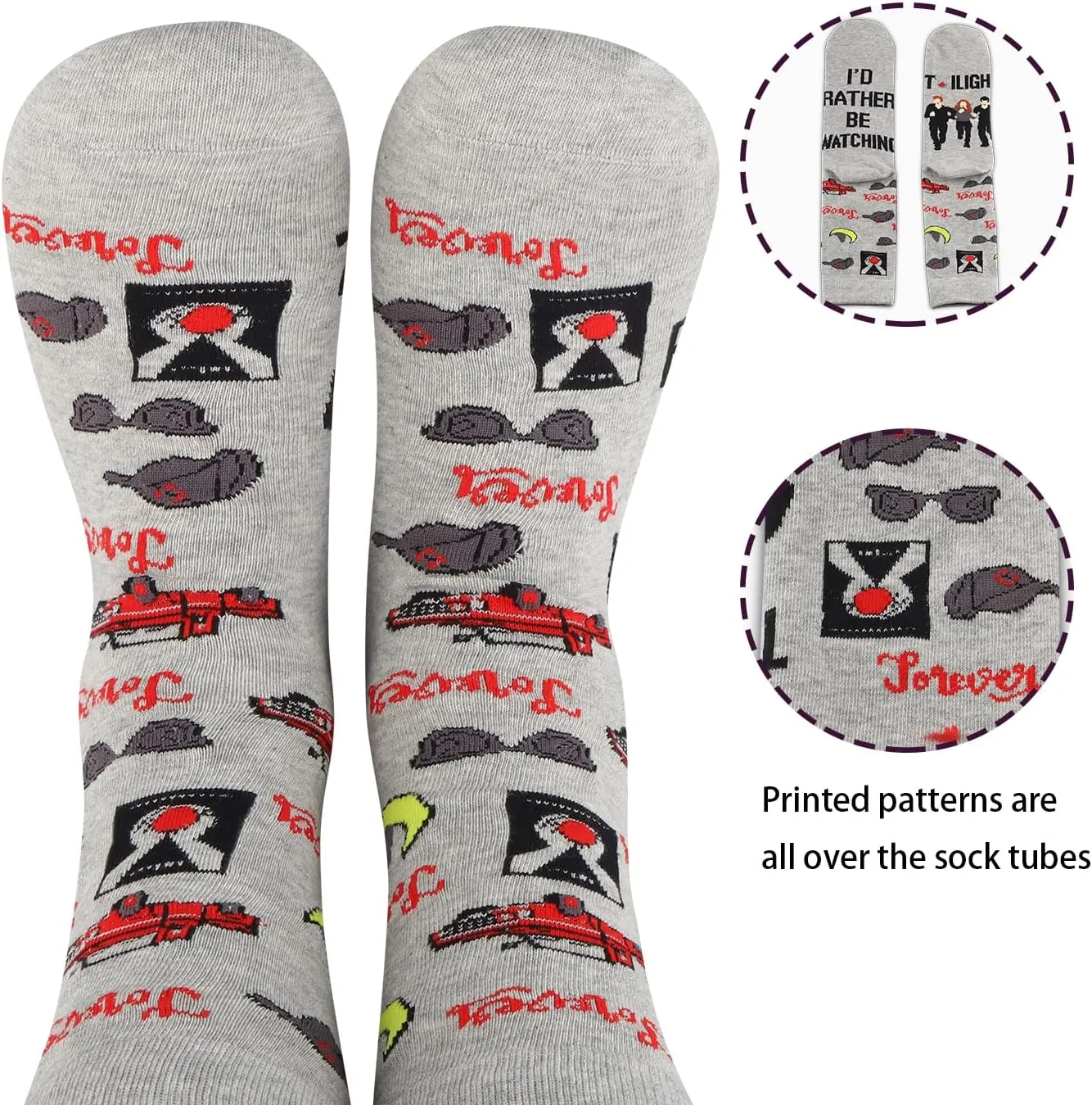 JNIAP T-light Novelty Socks For Twihard TV Show Inspired Socks Lover Gift