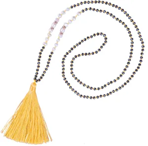 KELITCH Long Tassel Pendant Necklaces Handmade Natural Shell Pearls Beaded Strand Necklace Fashion Women Jewelry Gift
